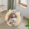 Łóżka dla kota ciepłe łóżko urocze zimowe kociąt dom miękki leżak poduszka mata sleka dla zwieśnięcia namiot gniazdo zmywalne przytulne koty koszyk jaskiniowy