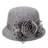 Wide Brim Hats Women Top Hat Sunhat Decoration Sun Protection With Bow For Outdoor Costume