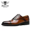 Dress Shoes DESAI Men Brand Oxfords Genuine Leather Italian Business Classic Formal For Design Footwear