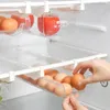 Organizzazione frigorifero scatola portauova contenitore in plastica per la conservazione degli alimenti supporto per cassetto estraibile frigorifero da cucina ripiano organizer FreshKeeping