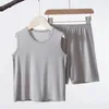 Clothing Sets 2023 Summer Children s Solid Color Vest Suit Kid Boy Girl Shorts 2 piece Set Cotton Sport Clothes 2 1 230504