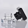 100 st/parti 30 ml 50 ml parfymglas sprayflaska fyrkantig atomizer svart transparent glas kosmetisk flaska #fse324