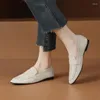 Kledingschoenen lente/zomer dames pompen zacht comfortabele casual loafers voor ronde teen lage hiel glip op zaptos mujer