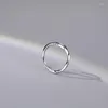 Rings de cluster minimalista 925 Sterling Silver Opening dedo para mulheres Twist Irregular Cross Good Mood Jewelry Party Gifts