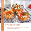 Party Decoration Rayan Toys Kids Food Props Fake Donuts Dessert Diy Circle Donut Artificial Display Donut Baking Playset