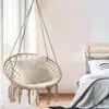 Camp Furniture Style Hanging Basket Ins Chair Hammock Cotton Rope Woven Tassel Swing Outdoor For Child Adult