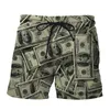 Hip Hop Sportwear Punk Casual Loose Track Pants Automne Hommes Cool Print Dollar 3d Shorts001