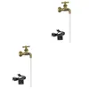 Badrumsvaskkranar 2 Pack Floating Invisible Botanical Decor Flowing Spout Fountain Plants Tap Water Feature