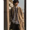 Trench de casacos masculinos Moda Moda All Macho Gentil Gentil Bonito coreano Casual Casual College STREETHEAW Design Teens H53