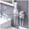 Angle Valves 1Pc Wall Mount Matic Tootaste Dispenser Plastic No Punching Squeezer Small Holder Bathroom Accessories Gadgets Drop Del Dho7I