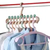 Hangers Rekken 12 stks Magic Multiport Ondersteuning hangers voor Kleding Droogrek Multifunctionele Plastic Kledingrek drooghanger Opslag Hangers 230503