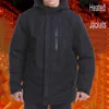 Jaktjackor vinterelektriska smart uppvärmd vindbrytare utomhus huva varm softshell kappa män kvinnor plus storlek s-4xl chaqueta kläder