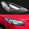 Voor Mazda 2 m2 2007 ~ 2012 Auto voorste koplamp Shell lampenkap Koplamp Koplampen Koplampen Glazen lens Shell Lampcover doppen