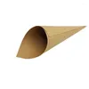 Emballage cadeau pratique décoratif en forme de cône papier Tube Kraft pratique dentelle saupoudrage Festival fournitures