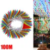 Banner Flags 50 100m Triangle Triangle Bunting Party Garland for Ristergarten Home Garden Wedding Shop Decord 230504