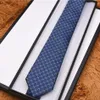 Men's Letter Tie Silk Necktie Gold Animal Jacquard Party Wedding Woven Fashion Design with box 2023