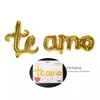 Party Decoration 1set Te Amo Spanish Foil Letters Balloon Valentine's Day I Love You Helium Globos Wedding Birthday Decor Teamo Balls