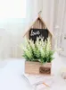 Dekorativa blommor Mini House Set Artificial Flower Rose Wholesale Plant Home Decoration Bouquet Material Wedding Party