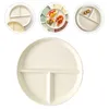 Dinnerware Sets Three Compartment Serving Plate Dessert Trays Portion Control Partition Divided Dinner Tray Ceramics Child