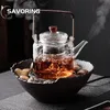 Tee Elektrik Keramik Herd Tea Maker Tea Set Tea Infuser Tea Pot Haushalt kleiner Teeherd Glas Kessel zum kochenden Wasser auf Herd