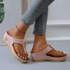 Sandales femmes été bout ouvert chaussures de plage tongs compensées pantoufles confortables mignon Plu taille 3543 Chaussure Femme 230503