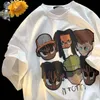 Herren-T-Shirts Amerikanische Hip-Hop-Baumwoll-Kurzarm-T-Shirts für Männer und Frauen im Sommer Europäische Mode lose Halbarm-Oberteile 230504