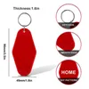 Portachiavi 20Pcs Blank Motel Keychain Trasferimento di calore a doppia faccia per l'artigianato fai-da-te Ornamento Zipper Pull Etichette per zainoPortachiavi