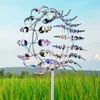 装飾的なオブジェクト図形魔法のメタル風車屋外スピナーパティオ芝生の中庭の装飾愛好家のコレクターキッズバースデーギフト230504