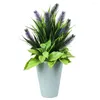 Decorative Flowers Artificial Plastic Plants Eye-catching Fake Bonsai Elegant Potted Garden Supplies Table Decoration