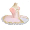 Scen Wear 2023 Pink and Blue Professional Ballet Pancake Tutu for Girl Yagp Handmade klassisk dräkt vuxen vuxen