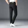 Calças masculinas Men's Spring Summer Fashion Business Casual Long Pants Suit de calça elástica masculina e reta calça formal mais grande tamanho 30-40 230503