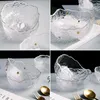 Teller Servierschüssel aus Glas Dekorative Keramik Teller Geschirr Handgefertigtes Gemüse für Obstsalat und Snacks