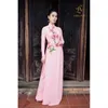 Etniska kläder aodai Vietnam cheongsam qipao kinesisk klänning vietnamesisk vintage elegant festfestival kvinnor traditionell