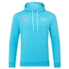 F1 Team Edition Blue Hoodie 2023 Formula 1 Męska moda damska swobodna bluza z kapturem Spring Autumn Ogabersie Bluzy Pullover