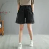 Shorts pour femmes shorts en denim Big Pocket Oversize Vintage Wide Jam Short Pantal