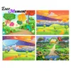 Stitch Ever Moment Diamond Målning Cartoon Sun Moon Picture Brodery Mosaic Handmade Decoration Square Round Display Gift ASF2279