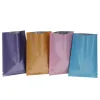 100pcs 5*8 cm wielokolorowe Otwarte Otwarte Uszczelnienie cieplne Mylar Baga próżniowa aluminiowa folia pakowa torba Pakietowa torba do pakowania herbaty prosta