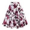 Skirts 2023 Arrival Summer A Line Vintage Floral 50s Pin Up Style Rockabilly Swing Women Retro High Waist Midi 230503