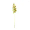 Decorative Flowers 5Pcs/lot 9Heads Large Butterfly Orchid Artificial Decoration Home Wedding Display Fake Silk Branch Wreath