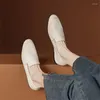 Kledingschoenen lente/zomer dames pompen zacht comfortabele casual loafers voor ronde teen lage hiel glip op zaptos mujer