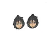 Stud Küpe Japon Anime Haikyuu Voleybol Erkek Aksesuarlar Alaşım Karikatür Figürleri Erkekler İçin Kulak Yüzükleri Erkekler Mücevher Toptan