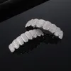 Exklusiv anpassning Moissanite Teeth Grillz Iced Out Hop 925 Silver Dekorativa hängslen Real Diamond Bling Tooths för män Kvinnor Inget behöver tillhandahålla formar