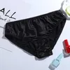 Women's Panties Women Silk-like Satin Bikini Underwear Breathable Solid Color Briefs NOV99