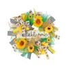 Decoratieve bloemen lente en zomer krans voordeur honing bijen hangende ornamenten kunstmatige bloemkransen voor boerderijdecoratie