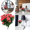 Decorative Flowers 12 Head Azaleas High Imitation Flower Bouquet Peony Home Furnishings Simulation Baby