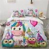 Set di biancheria da letto Set per bambini per neonato Copripiumino per cartoni animati Biancheria da letto per la casa Famiglia Euro Holiday Cute Drop