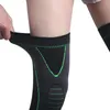 Joelheiras suportes de compactação protetor de manga elastic kneepad suporte de vôlei auto -aquecimento que executa a perna de silicone mais quente