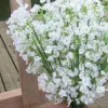 100 pezzi Artificial Bisth Flowers Flowers Gypsopila Artificiale Pianta di fiore di seta finta Casa per la casa Decorazione della casa RRA12207