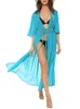 Costumi da bagno da donna 3XL Abito lungo lungo da spiaggia Abito da donna bikini Cover Up Tunica Pareo Abito bianco con scollo a V Abito da bagno Costume da bagno Abbigliamento da spiaggia 230504