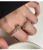 Authentischer Ring aus 925er Sterlingsilber mit natürlichem Kristall, weiblich, einfaches, einzigartiges Design, süße, handgefertigte, elastische Seilringe